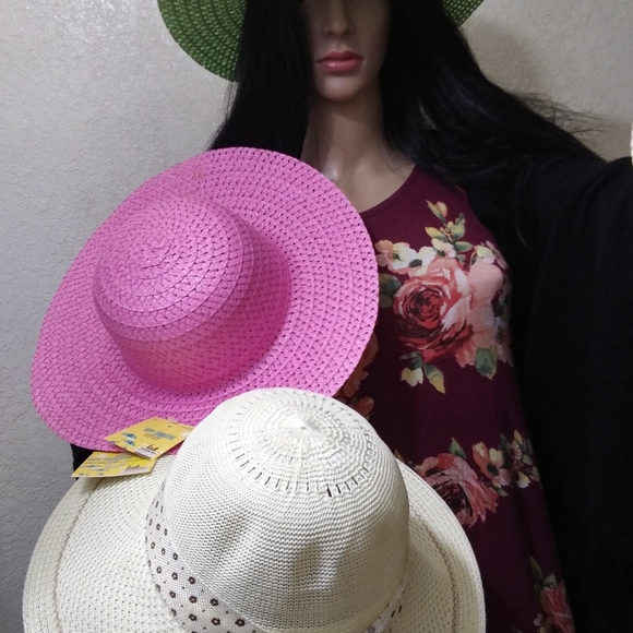Happy Summer Time Ladies Hat, Pink - Picture 2 of 8
